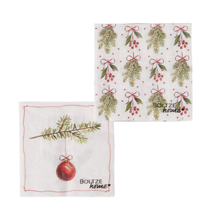 Boltze home servetten noelle pak a 20 16,5x16,5x3cm