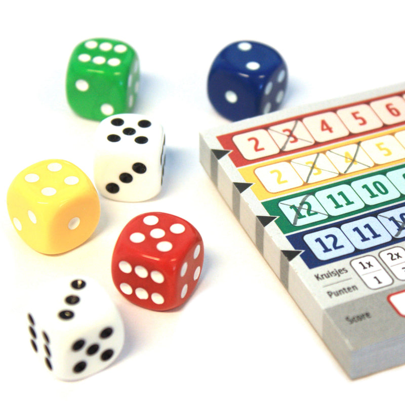 ギャラリービューアに画像をロードする, White goblin games qwixx dobbelspel (nederlands, 2 - 5 spelers, 15 minuten, vanaf 8 jaar)
