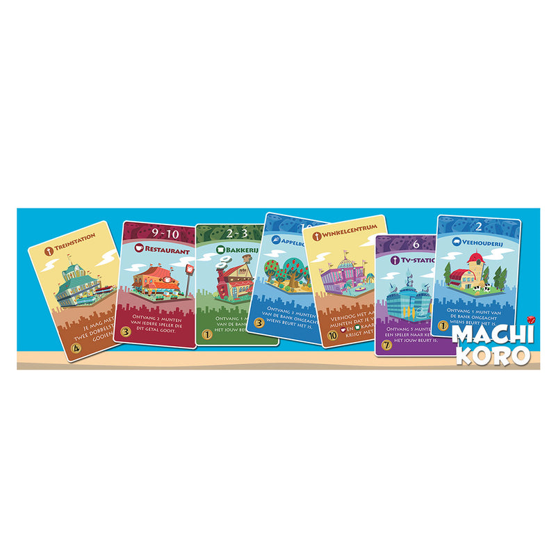 Load image into Gallery viewer, White goblin games machi koro dobbelspel (nederlands, 2 - 5 spelers, 40 minuten, vanaf 7 jaar)
