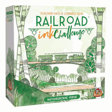 White goblin games railroad ink (natuurgroene versie) dobbelspel (nederlands, 1 - 4 spelers, 30 minuten, vanaf 8 jaar)