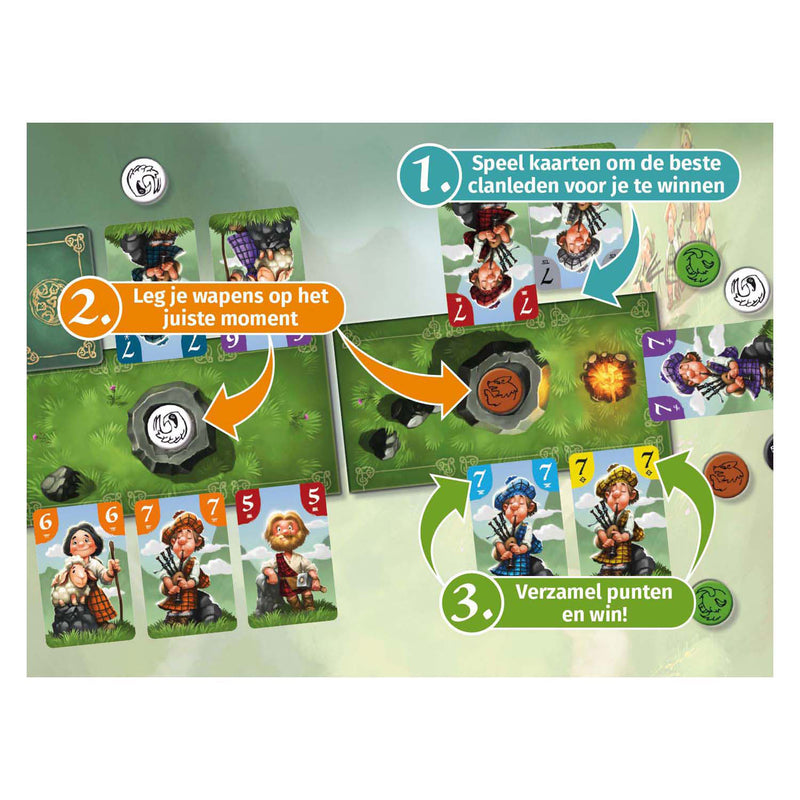 ギャラリービューアに画像をロードする, White goblin games spel sluwe schotten | 2 stuks
