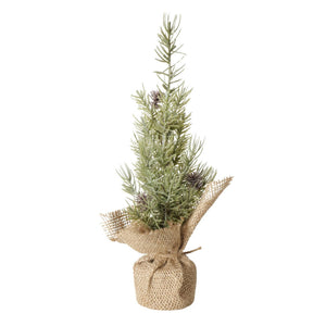 Boltze home kunstkerstboom in jute zak pijnboom ø12xh30cm