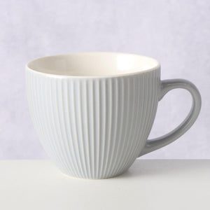Boltze home jumbo-mok ranura grijs 420ml ø10,7xh8,7cm vaatwasmachinebestendig
