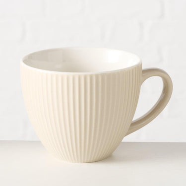 Boltze home jumbo-mok ranura beige 420ml ã˜10,7xh8,7cmvaatwasmachinebestendig