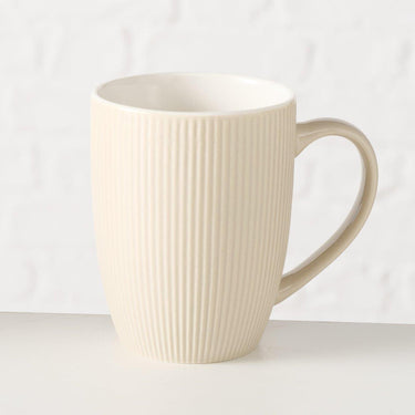 Boltze home mok ranura beige 290ml ã˜7,5xh9,8cm vaatwasmachinebestendig