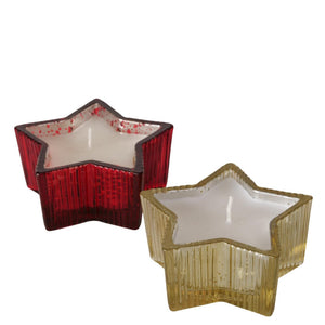 Boltze home kaarsenpot ster 9x9x4cm