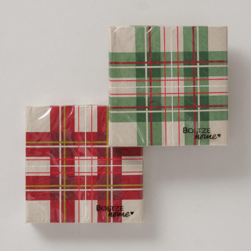 ギャラリービューアに画像をロードする, Boltze home servetten chad geruit pak a 20 16,5x16,5x3cm
