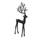 Boltze home figuur hert zwart 18x3x38cm