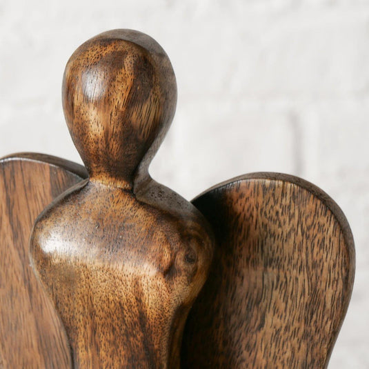 Boltze home figuur engel hout 16x35cm