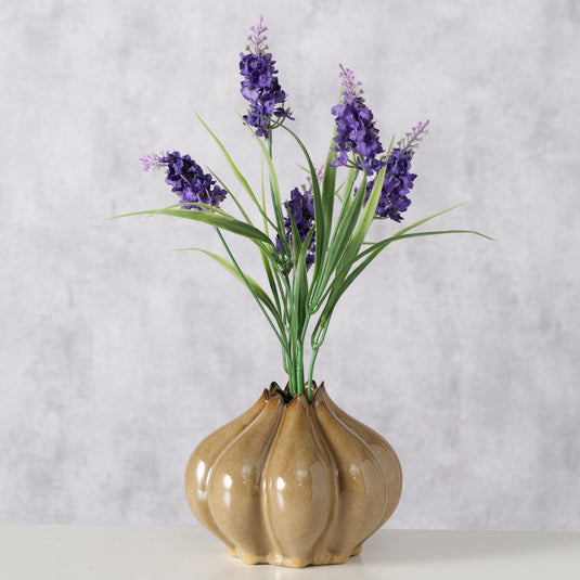 Boltze home vaas aurelia bruin ø15,5xh12,3cm