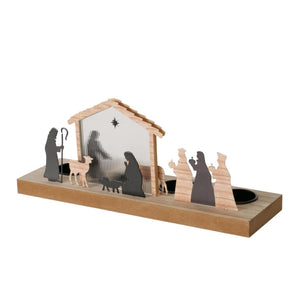 Boltze home kersttafereel belam 30x9,2x12,5cm
