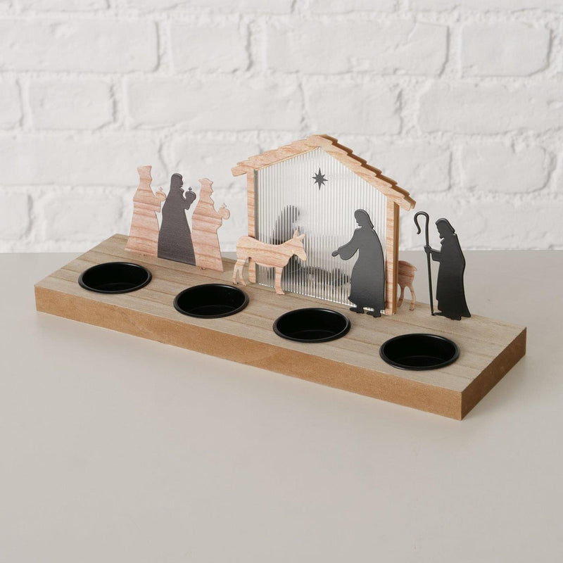 Load image into Gallery viewer, Boltze home kersttafereel 30x9,2x12,5cm
