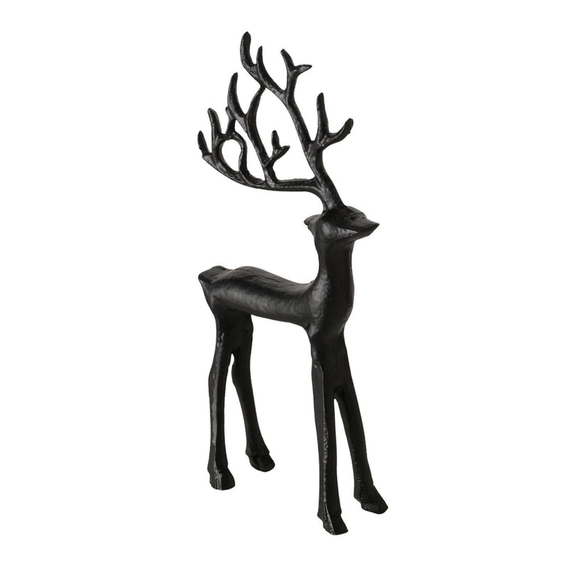 Load image into Gallery viewer, Boltze home figuur hert zwart 9x3x20cm
