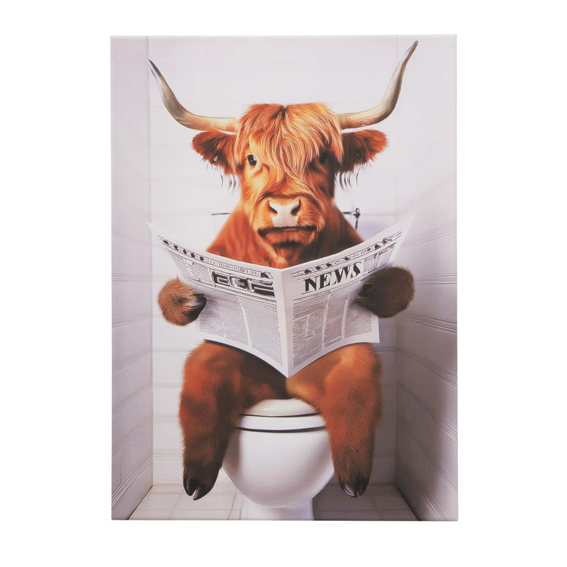 Afbeelding laden in galerijviewer, Boltze home wanddecoratie lumpi schotse hooglander 4x50x70cm
