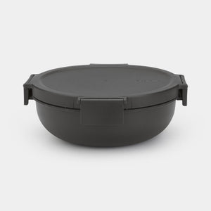 Brabantia make take saladebak 1,3l dark grey