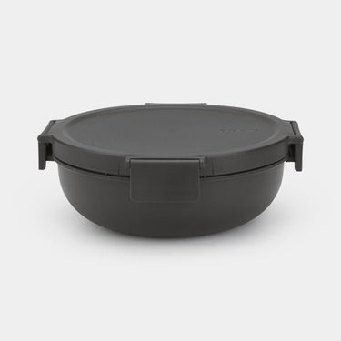 Brabantia make take saladebak 1,3l dark grey