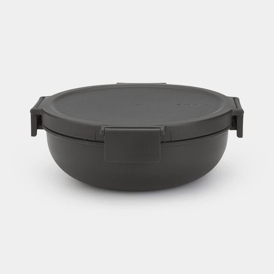 Brabantia make take saladebak 1,3l dark grey