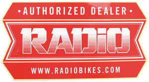 Radio sticker sticker authorized dealer