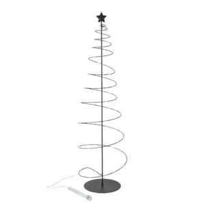 Boltze home kerstboom saturn metaal led zwart ø22xh81cm