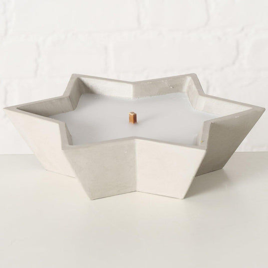 Boltze home kaarsenpot bonko ster ø14xh5cm