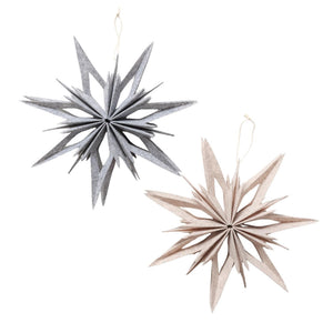 Boltze home decohanger ster kassio 30x5,5x30cm 2 assorti