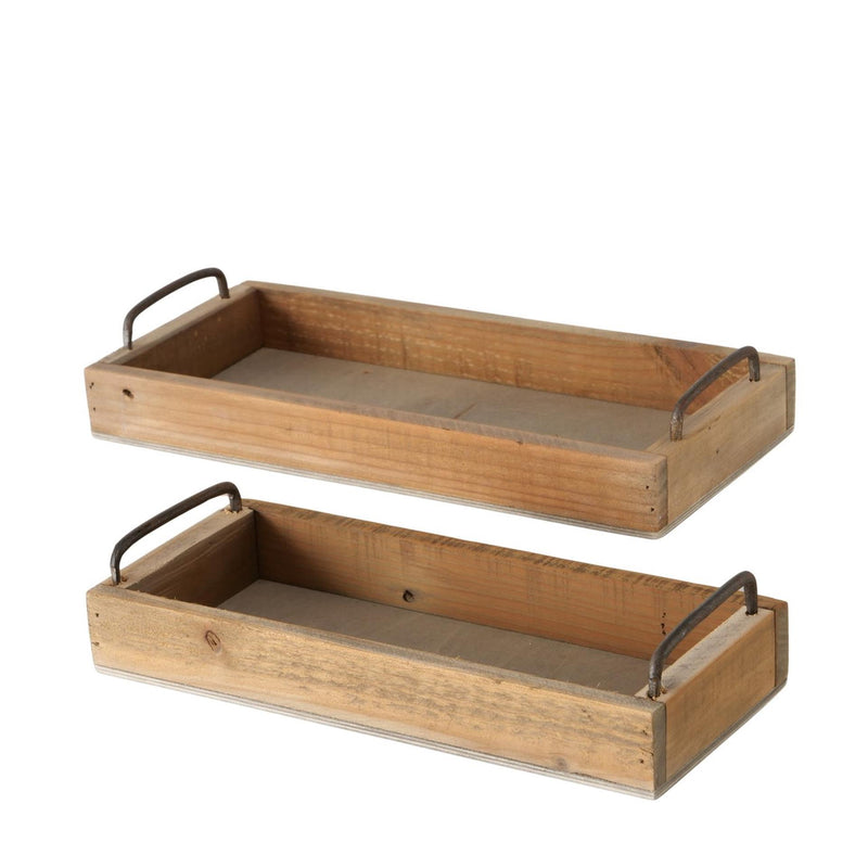 Load image into Gallery viewer, Boltze home dienblad hout 2-delig
