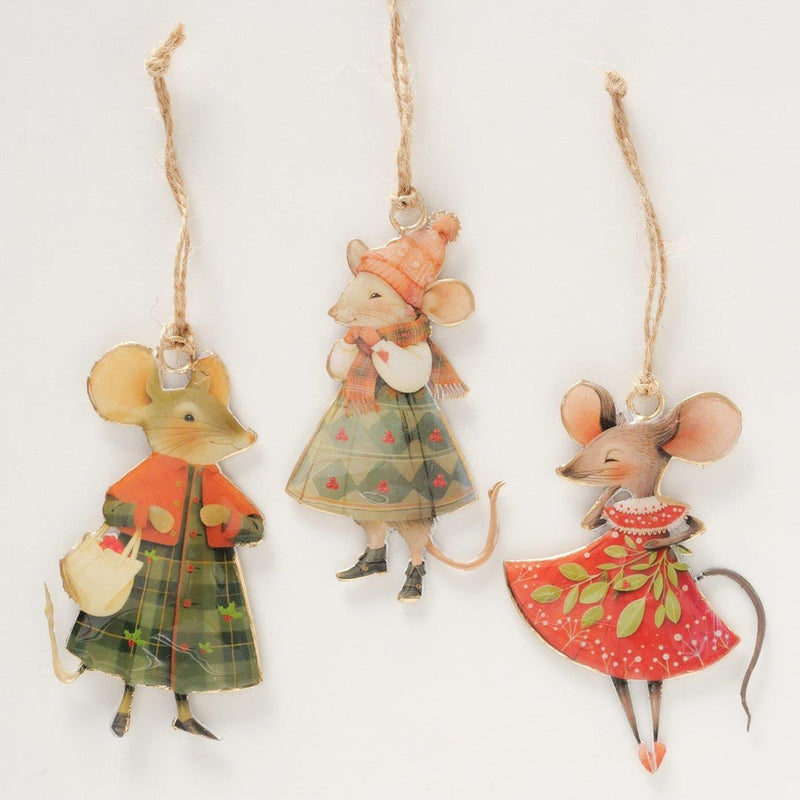 Load image into Gallery viewer, Boltze home kersthanger muis 6,5x10,3cm
