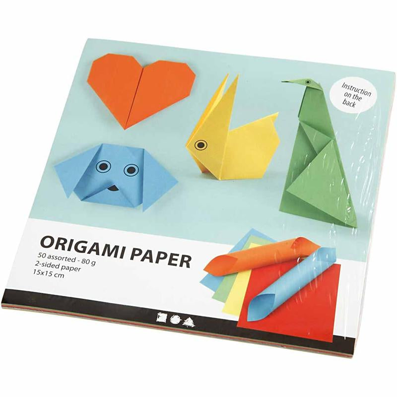 Load image into Gallery viewer, Https: www.cchobby.nl origamipapier-afm-15x15-cm-80-gr-5x10-vel-1-doos

