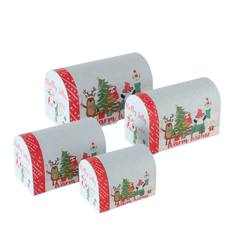 Afbeelding laden in galerijviewer, Boltze home geschenkdozenset hollyjolly 4-delig
