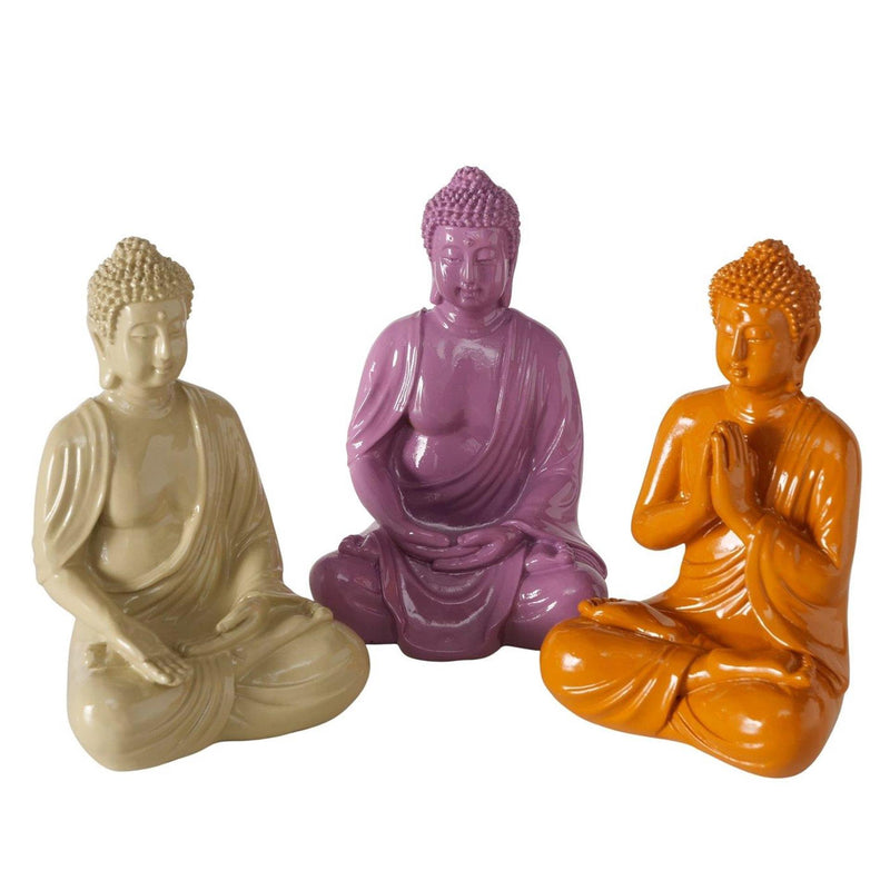 Laden Sie das Bild in Galerie -Viewer, Boltze home figuur buddha 6,5x5x10cm
