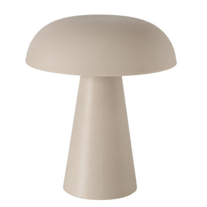 Boltze home led tafellamp adelia beige ã˜15xh17,5cm