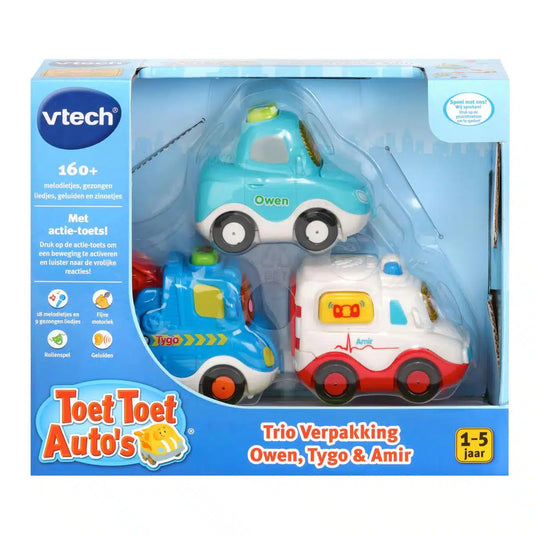 Vtech toet toet auto apos;s owen tygo en amir 3 in 1 set