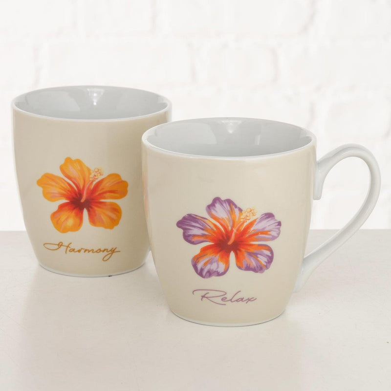 Load image into Gallery viewer, Boltze home jumbo mok hibiscus 480ml
