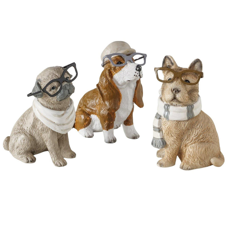 Afbeelding laden in galerijviewer, Boltze home figuur hond archy 5x3,7x6,5cm 3 assorti
