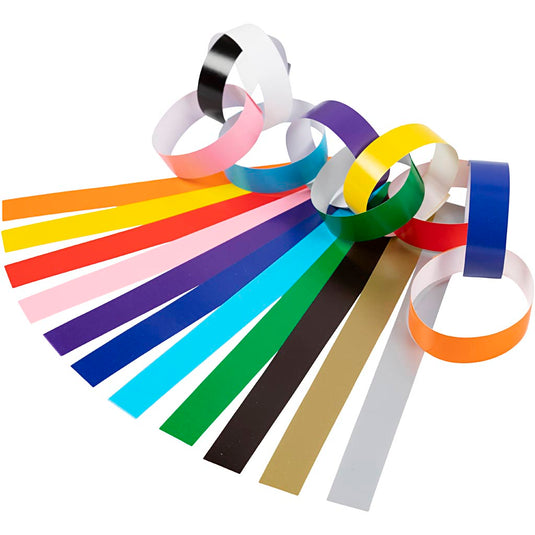 Creativ company slinger stroken, l: 16 cm, b: 15 mm, diverse kleuren, 2400 stuk 1 doos