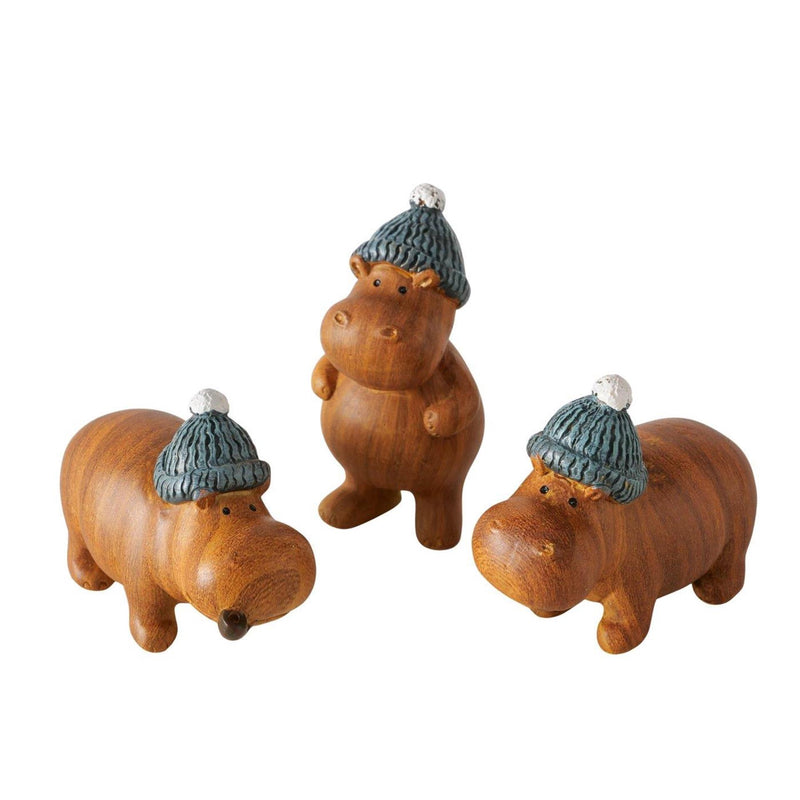 Afbeelding laden in galerijviewer, Boltze home figuur nijlpaard wilhelmy 4x3,5x6,5cm 3 assorti
