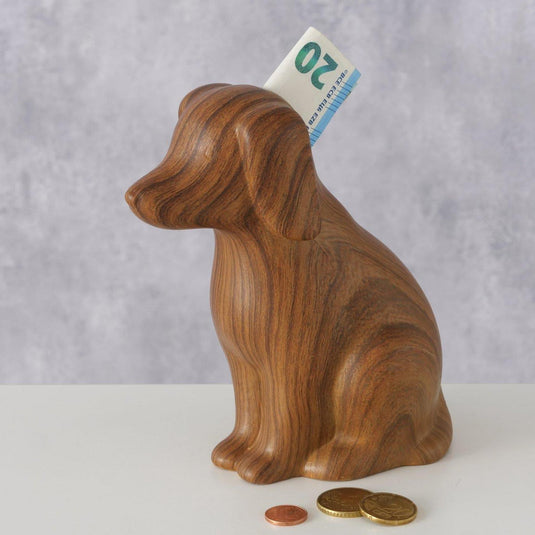 Boltze home spaarpot hond h15cm keramiek