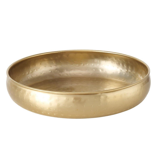 Boltze home schaal arietta goud ø30xh6,5cm