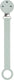 Nattou silicone - fopspeenketting met universele bevestiging - 21 cm - licht salie groen