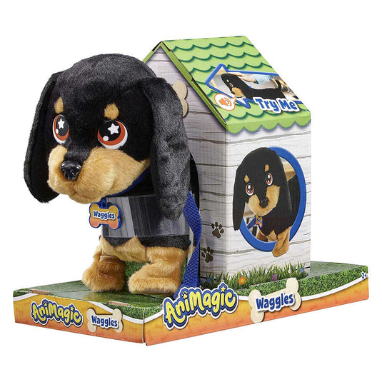 Goliath animagic waggles hond interactieve knuffel