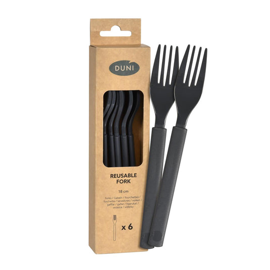 Duni kunststof vorken granite 18cm 6st