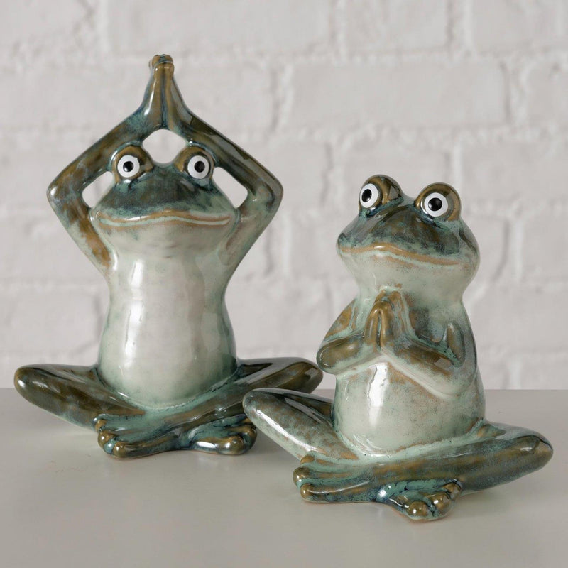 Load image into Gallery viewer, Boltze home figuur steffo kikker h14cm

