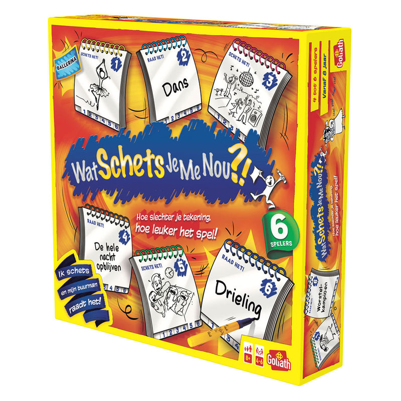 Afbeelding laden in galerijviewer, Goliath games goliath wat schets je me nou?! gezelschapsspel - 6 spelers
