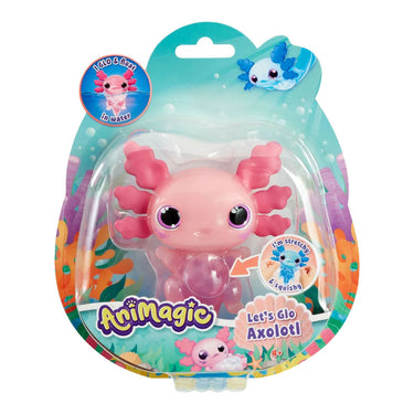 Goliath animagic let's glo axolotl roze - speelfiguur - lichtgevende axolotl