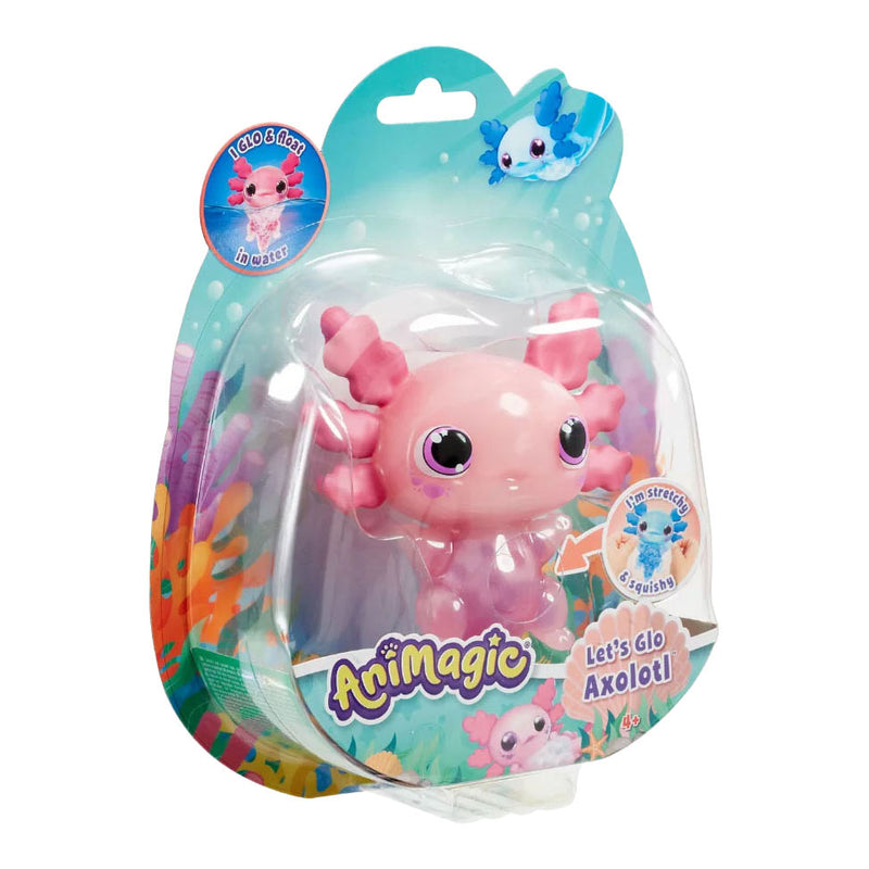 Afbeelding laden in galerijviewer, Goliath animagic let's glo axolotl roze - speelfiguur - lichtgevende axolotl
