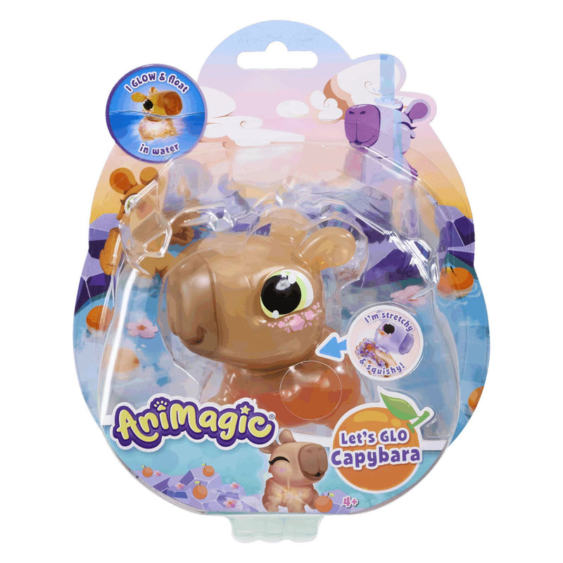 Afbeelding laden in galerijviewer, Goliath animagic let's glo capybara brown - speelfiguur - lichtgevende capybara
