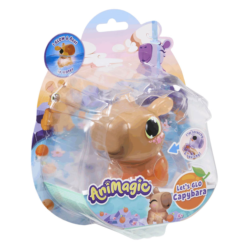 Afbeelding laden in galerijviewer, Goliath animagic let's glo capybara brown - speelfiguur - lichtgevende capybara
