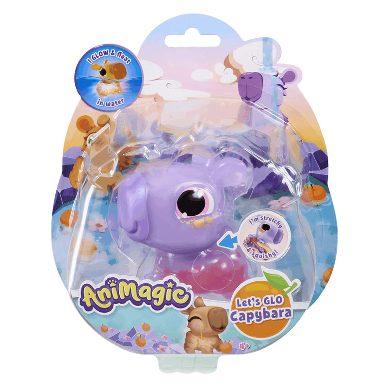 Chargez l'image dans la visionneuse de la galerie, Goliath animagic let's glo capybara purple - speelfiguur - lichtgevende capybara
