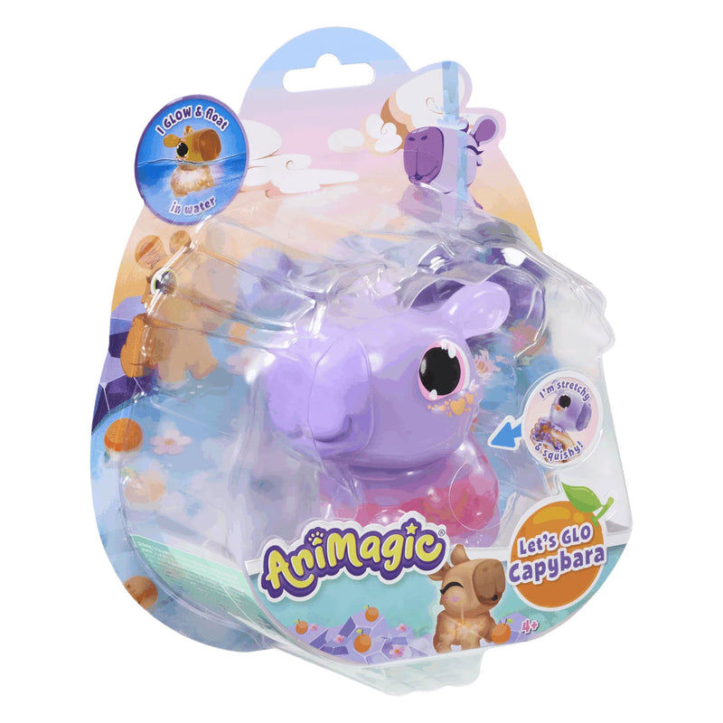 Chargez l'image dans la visionneuse de la galerie, Goliath animagic let's glo capybara purple - speelfiguur - lichtgevende capybara
