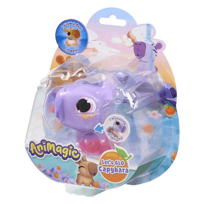 Chargez l'image dans la visionneuse de la galerie, Goliath animagic let's glo capybara purple - speelfiguur - lichtgevende capybara
